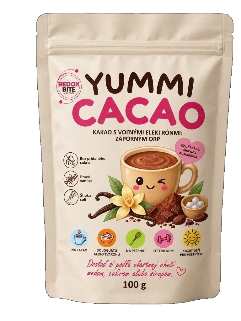 REDOX BITE YUMMI CACAO v béžovom doypack balení 100 g